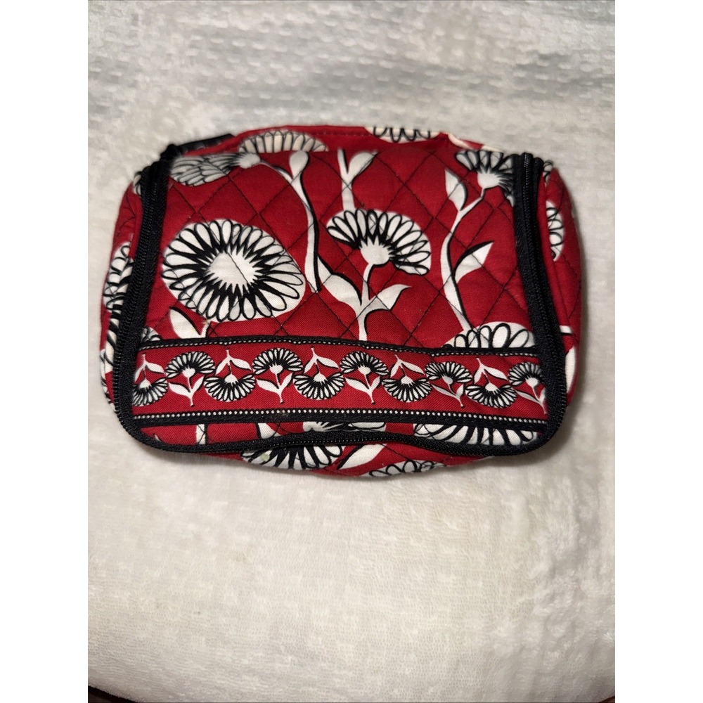 Retired Vera Bradley Hanging Cosmetic Jewelry Organizer Travel Bag Deco Daisy